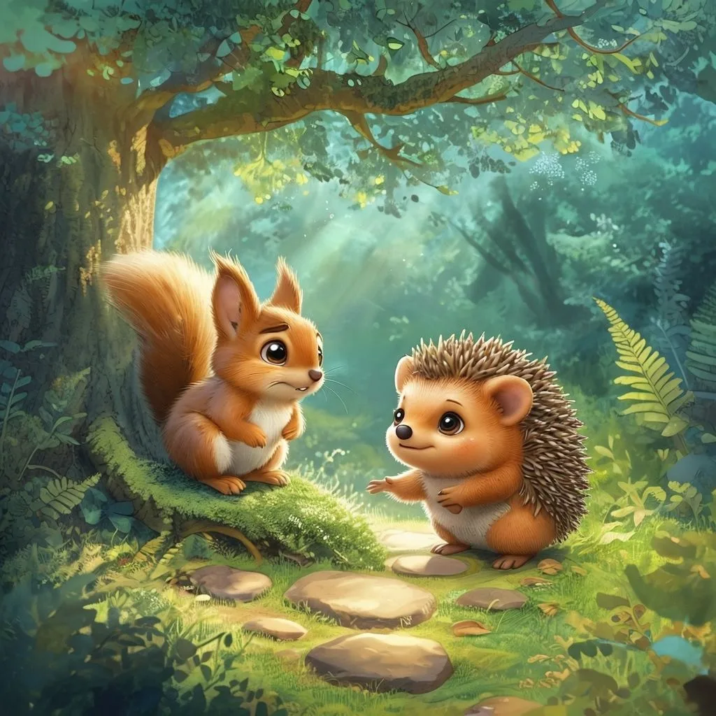Білченя, яке не слухало маму • Kids Time Білченя, яке не слухало маму зустріч з їжаком