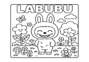 Розмальовки Лабубу (Labubu) завантажити безкоштовно - 18 ідей для дітей • Kids Time Завантажити розмальовки Лабубу садівниця