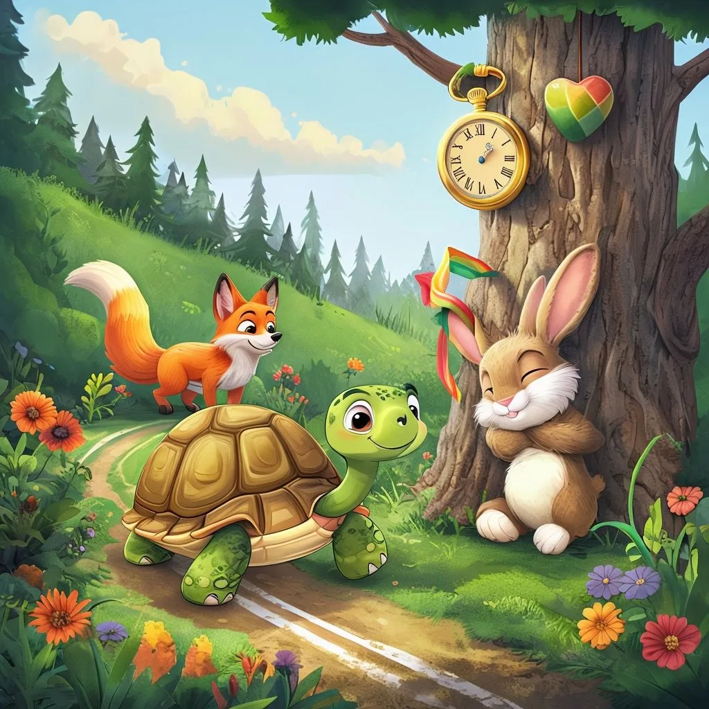 Заєць і черепаха • Kids Time Заєць і черепаха байка Езопа читати для дітей на ніч