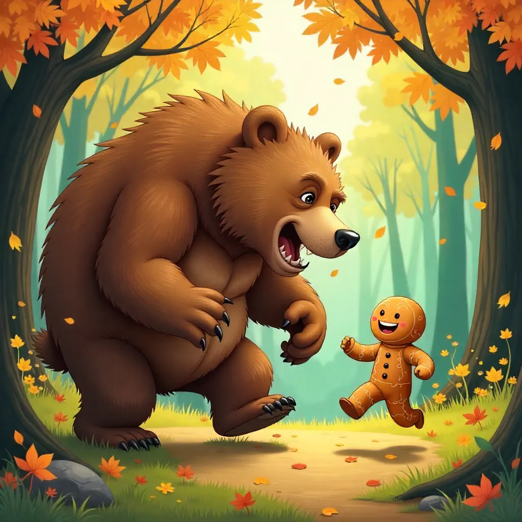 Пряниковий чоловічок 🍪 • Kids Time Пряниковий чоловічок зустріч з ведмедем